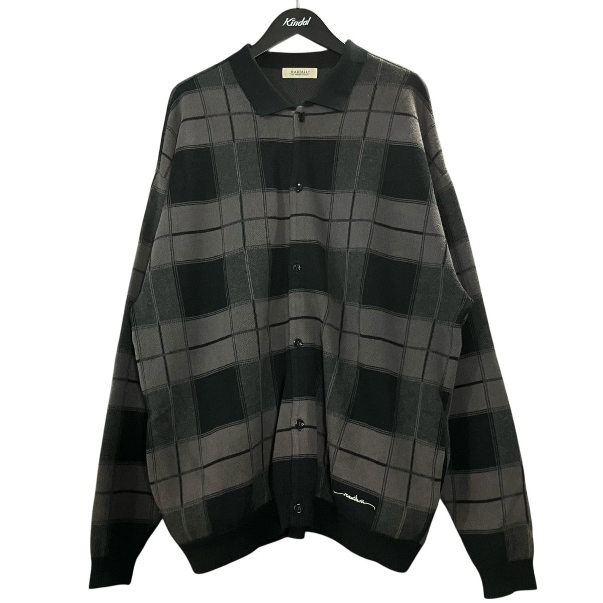 「LO LO POLO SWEATER L S」チェックポロニットRAD 24SS KNIT001