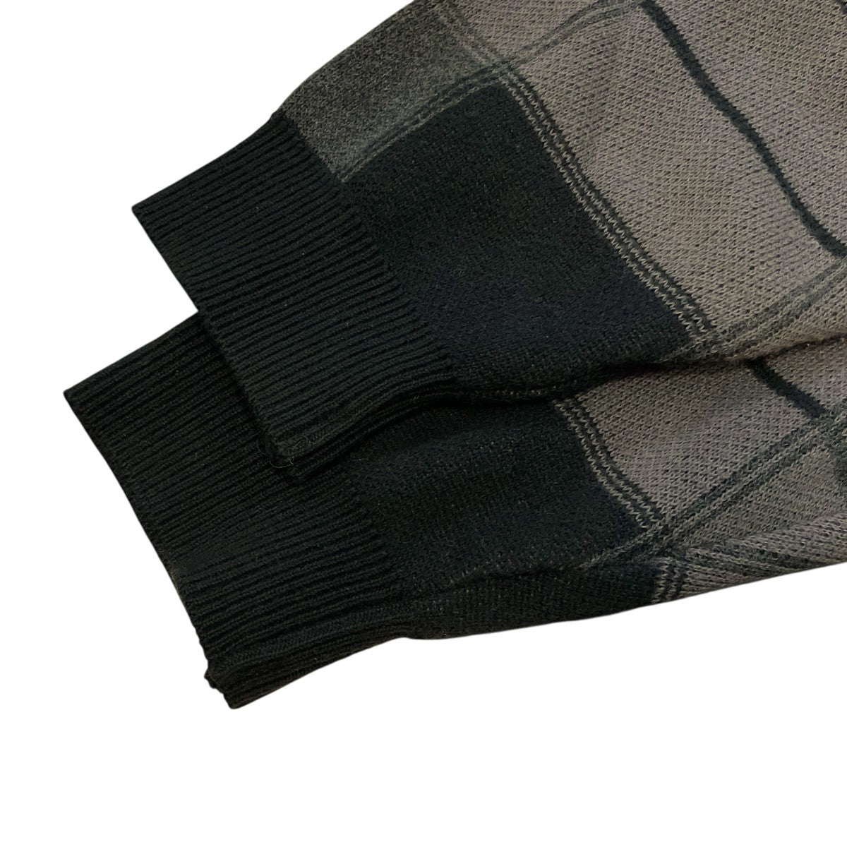 「LO LO POLO SWEATER L S」チェックポロニットRAD 24SS KNIT001