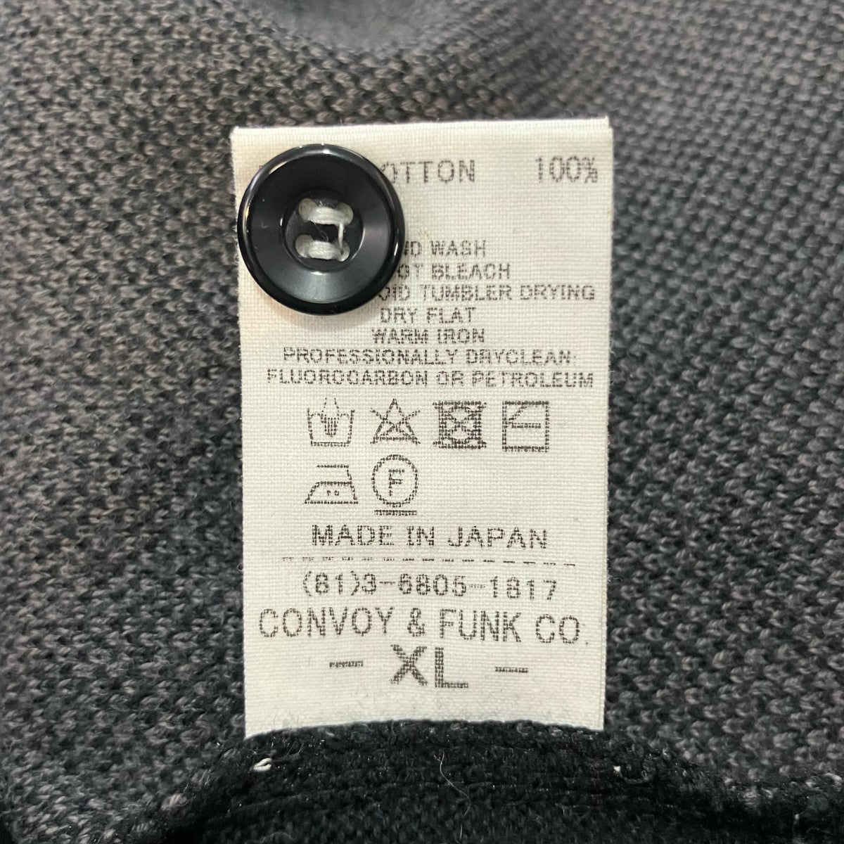 「LO LO POLO SWEATER L S」チェックポロニットRAD 24SS KNIT001