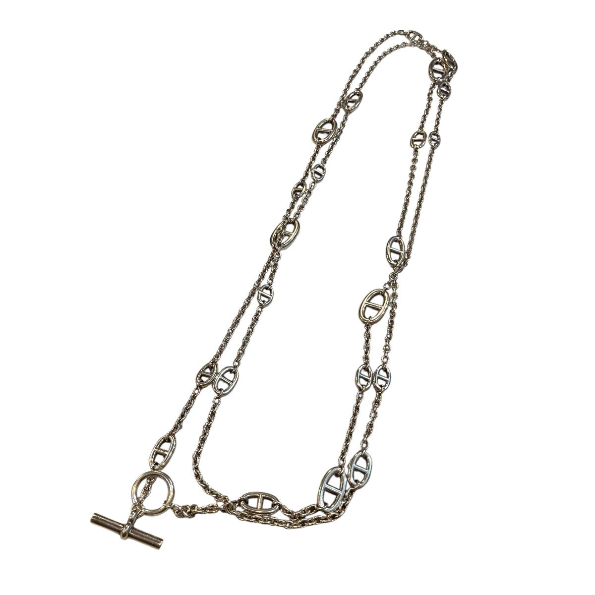 HERMES シェーヌダンクル・ファランドール160 ネックレス 古着・中古-1枚目のアイテム画像