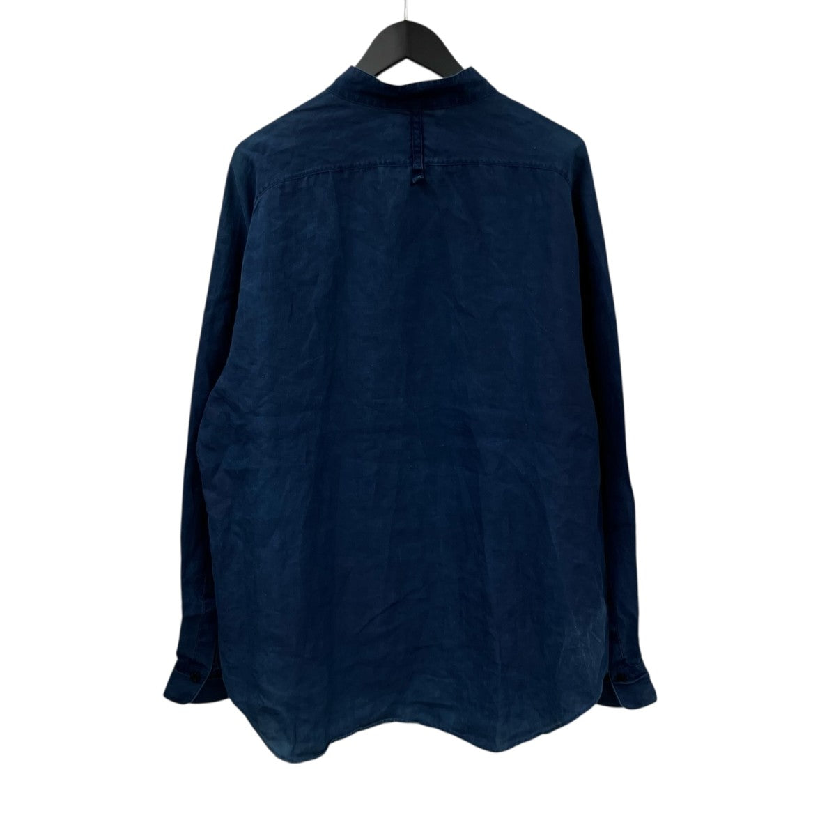 AUBERGE(オーベルジュ) リネンスタンドカラーシャツ インディゴ サイズ