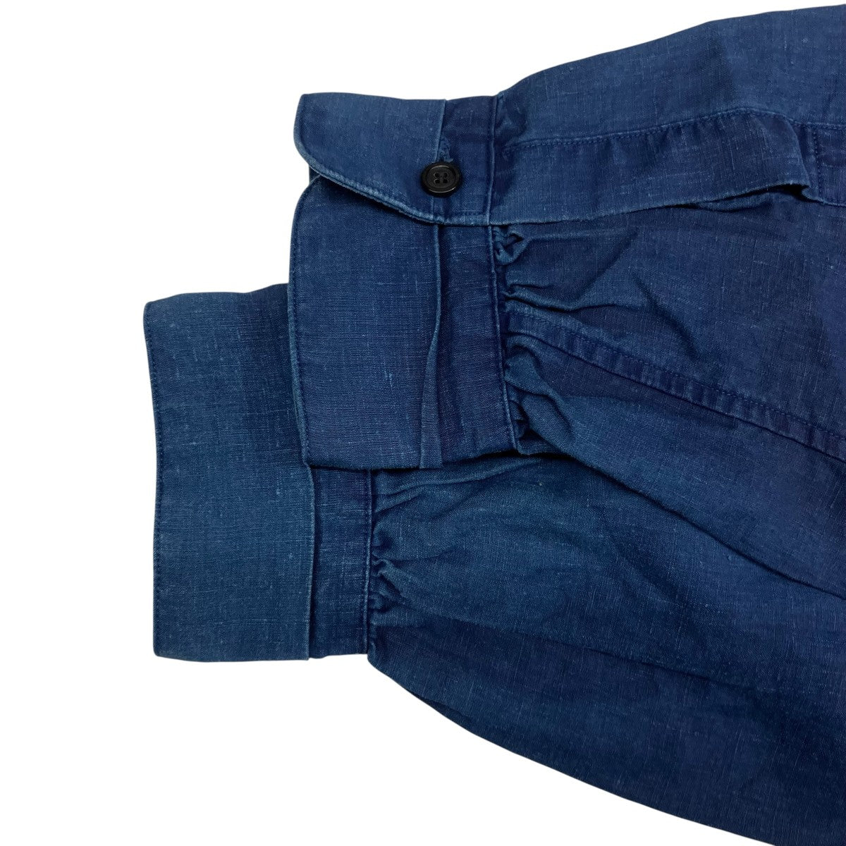 AUBERGE(オーベルジュ) リネンスタンドカラーシャツ インディゴ サイズ