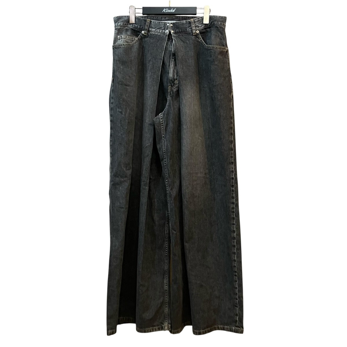 JOHN LAWRENCE SULLIVAN 「WASHED DENIM SUPER WIDE PANTS」デニムパンツJLS 02 23 L 古着・中古-1枚目のアイテム画像