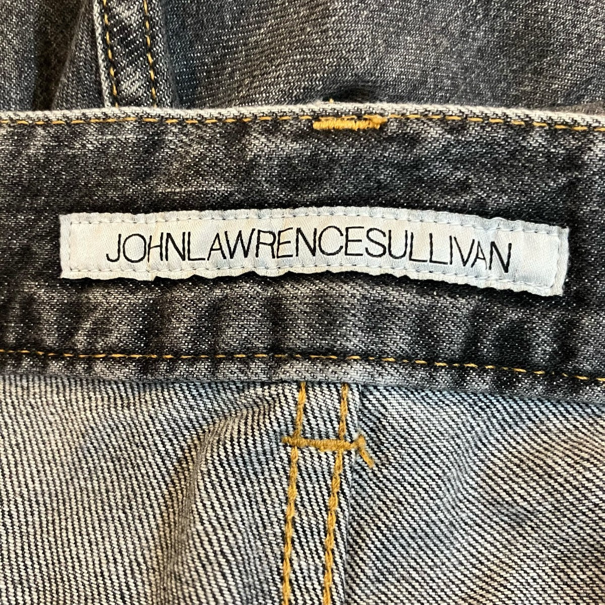 JOHN LAWRENCE SULLIVAN 「WASHED DENIM SUPER WIDE PANTS」デニムパンツJLS 02 23 L 古着・中古-5枚目のアイテム画像