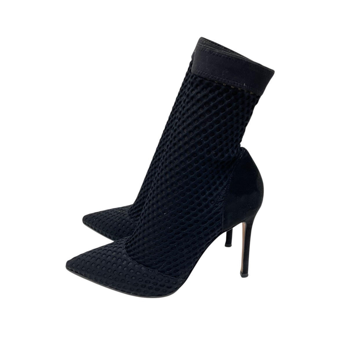 Gianvito Rossi Mesh Suede Vox Sock Knit Bootsソックスブーツ 古着・中古-3枚目のアイテム画像
