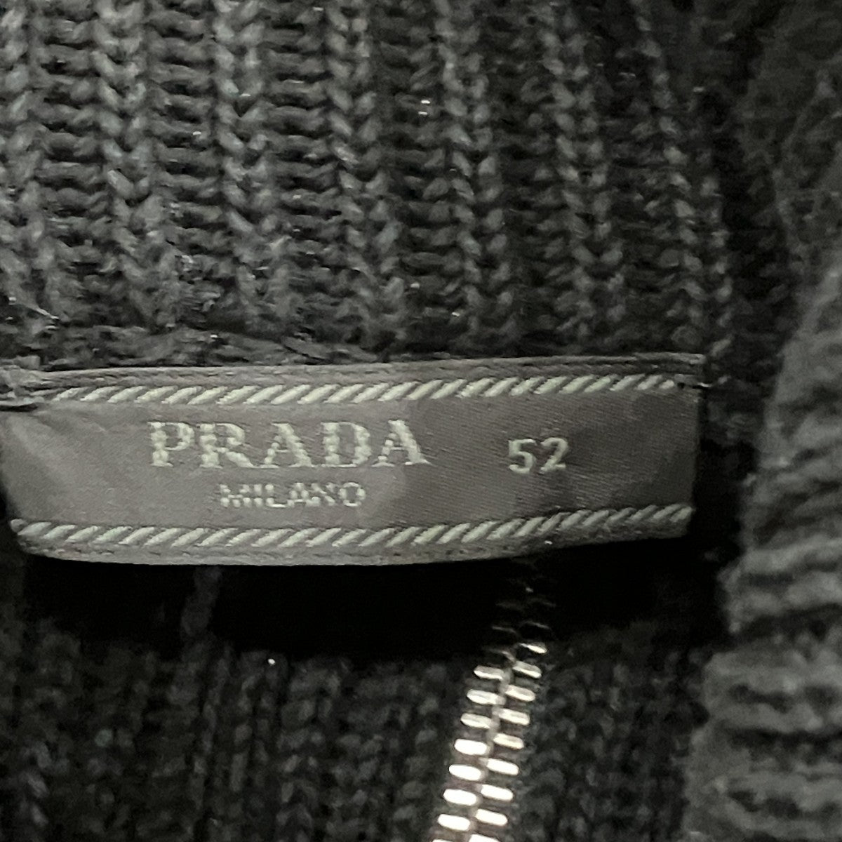 PRADA ハーフジップニット 古着・中古-5枚目のアイテム画像