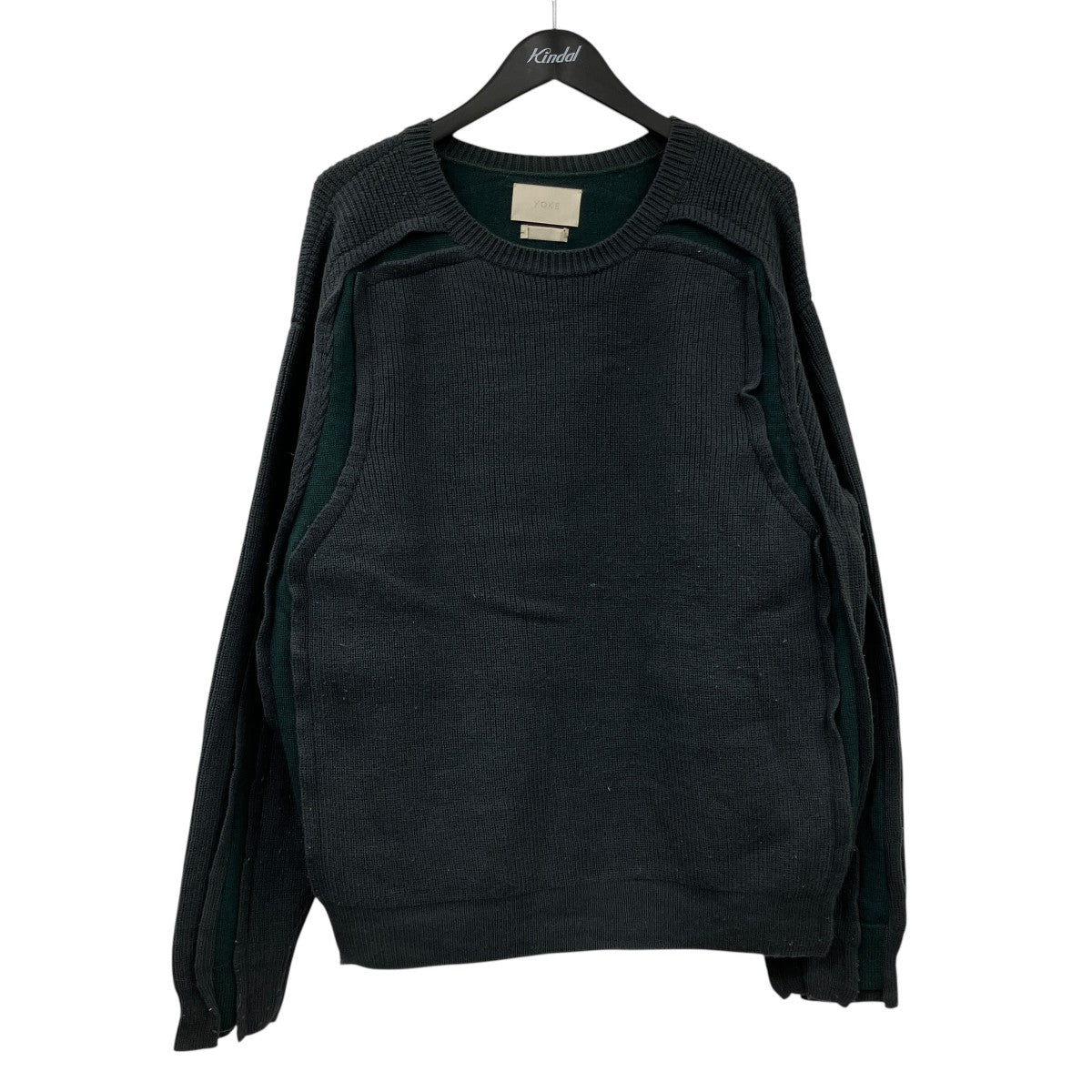 ブローケンクルーネックセーターYK22AW0420S BROKEN CREWNECK SWEATER