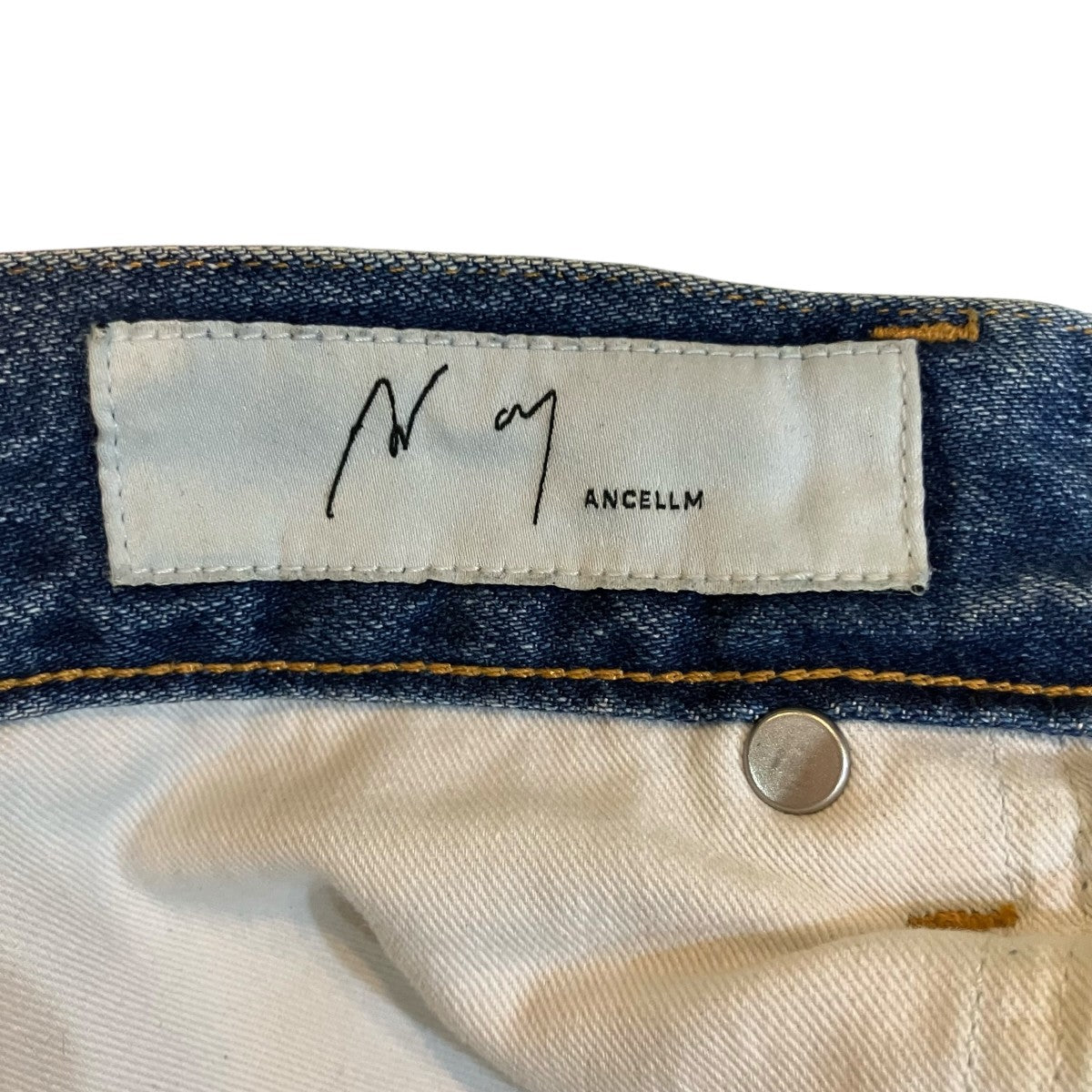 ANCELLM エージングデニムパンツANCPT101 古着・中古-5枚目のアイテム画像