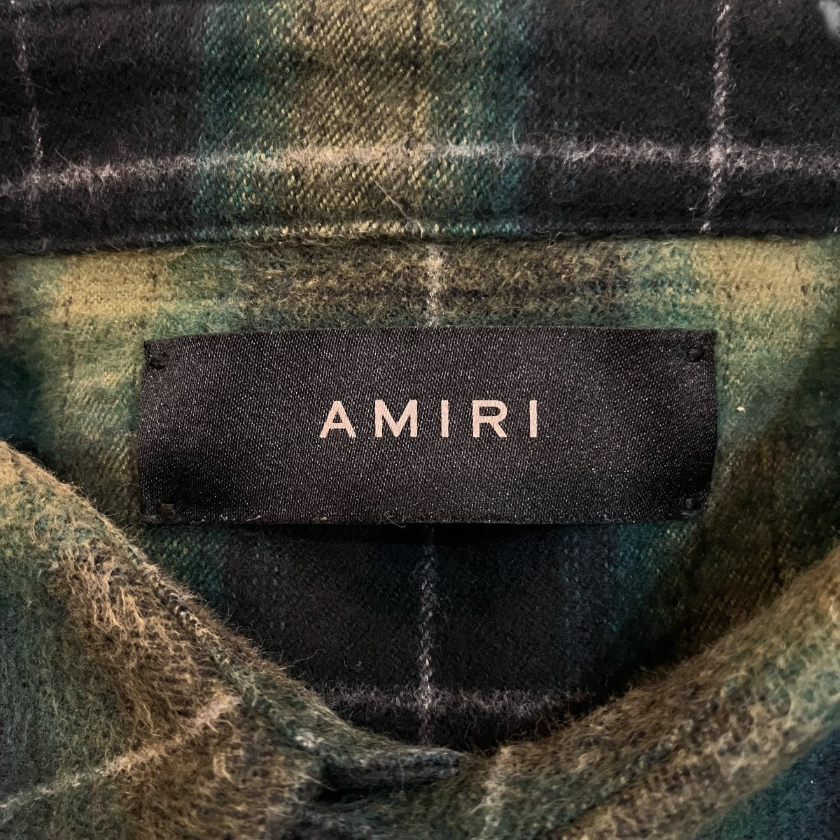 AMIRI(アミリ) スターパッチチェックシャツSPRS24MSL011SMRBC05