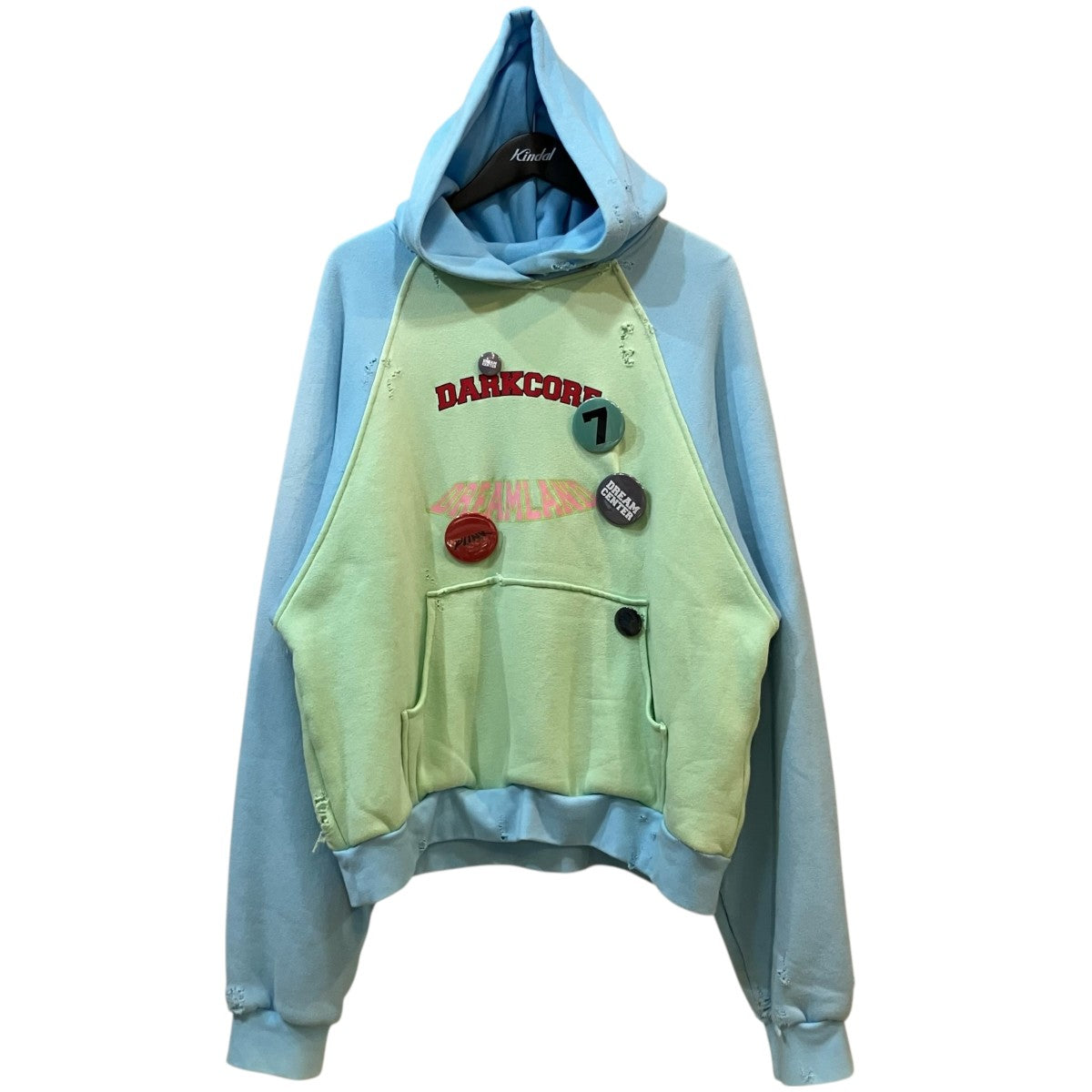 LIBERAL YOUTH MINISTRY バッジ付きプルオーバーパーカー 古着・中古-1枚目のアイテム画像