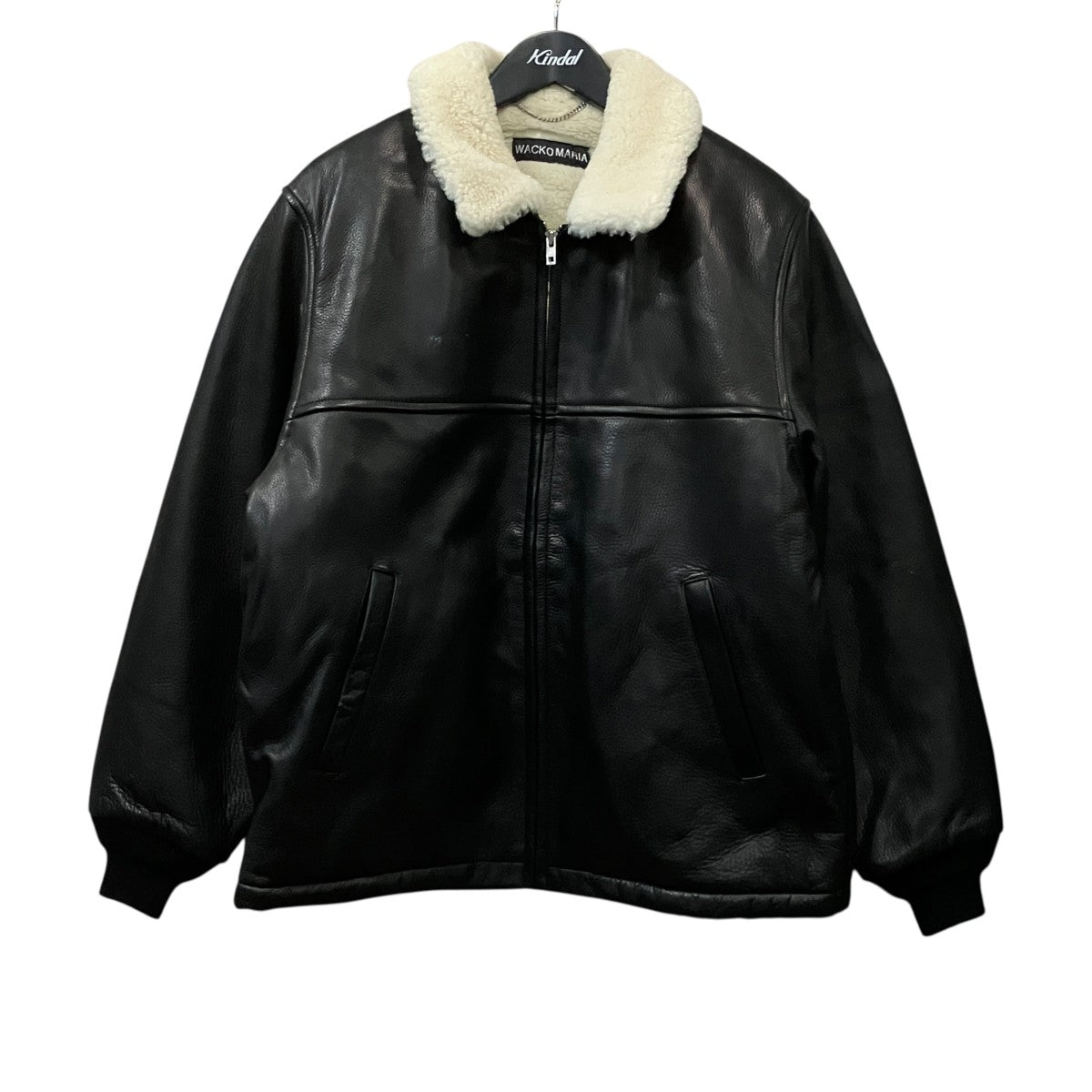 WACKO MARIA LEATHER BOA JACKET レザーボアジャケット 古着・中古-1枚目のアイテム画像