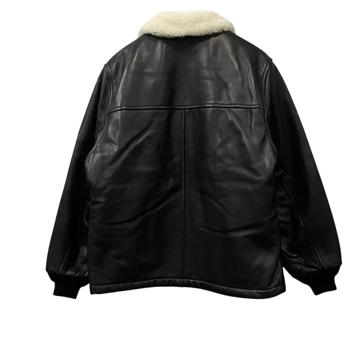 WACKO MARIA LEATHER BOA JACKET レザーボアジャケット 古着・中古-2枚目のアイテム画像