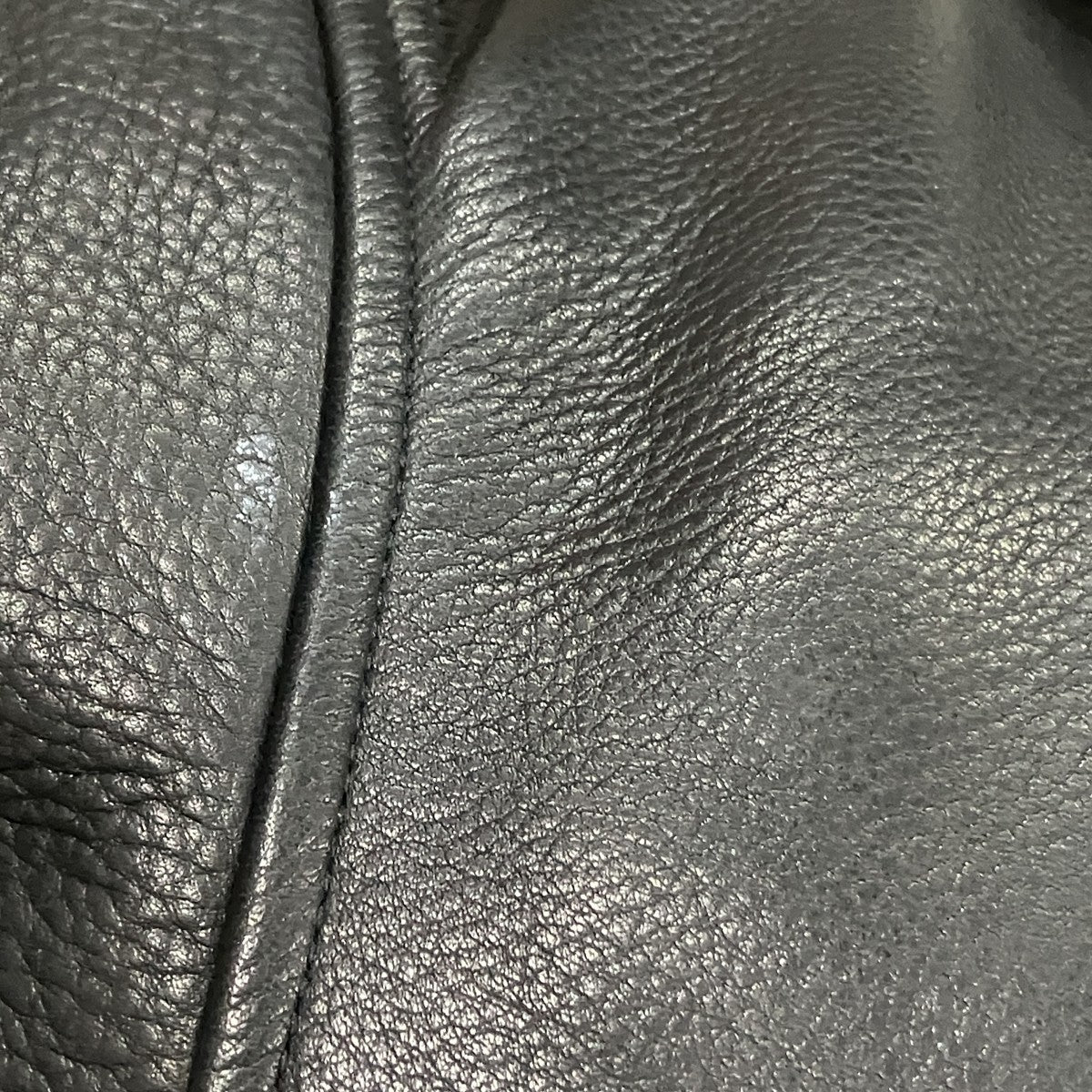 WACKO MARIA LEATHER BOA JACKET レザーボアジャケット 古着・中古-6枚目のアイテム画像