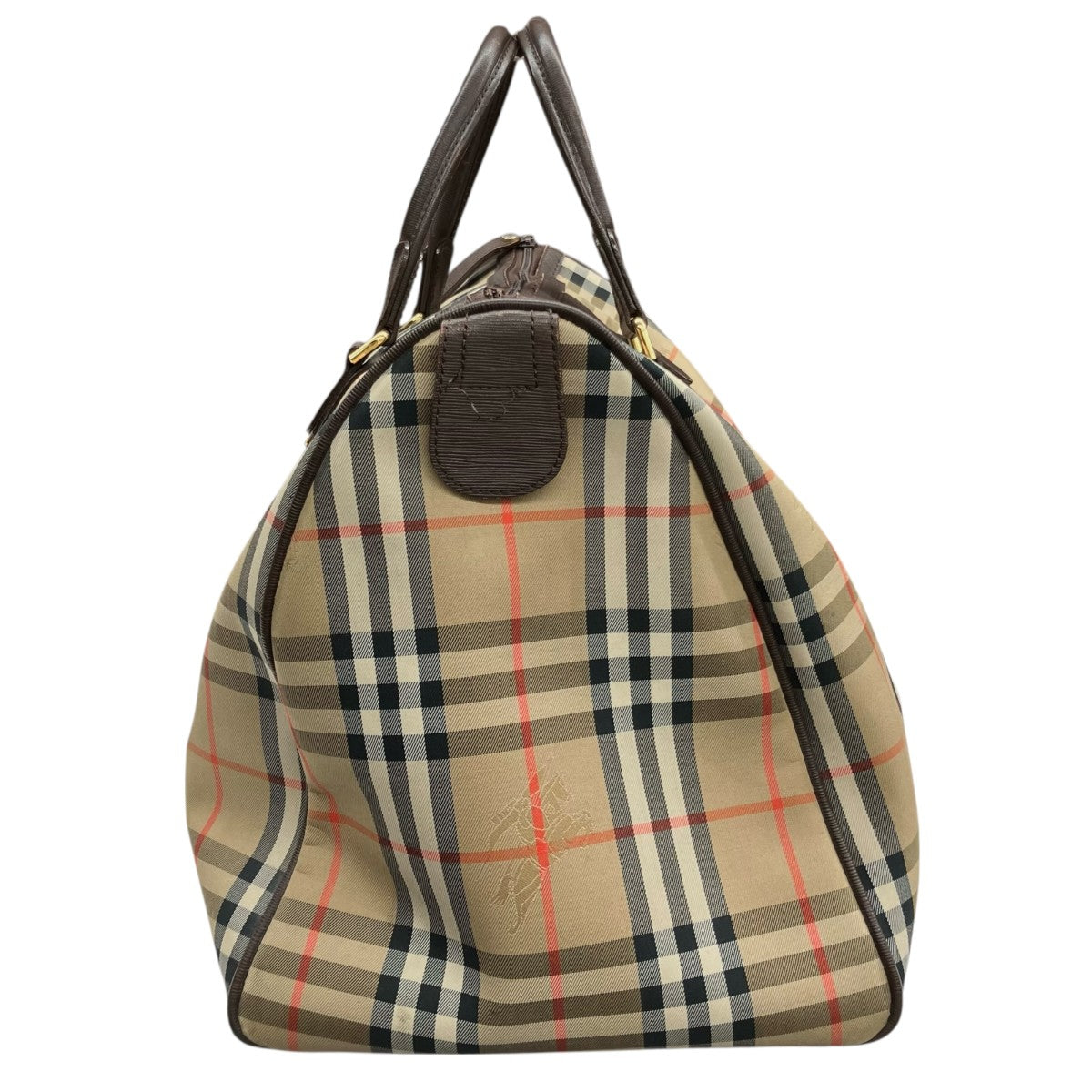 BURBERRY バーバリー ボストンバッグ ナイロン ノバチェック ブラウン BURBERRY(バーバリー) ノバチェックボストンバッグ ブラウン｜【公式