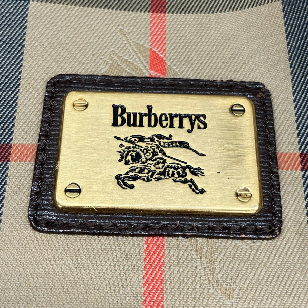 ノバチェックボストンバッグ