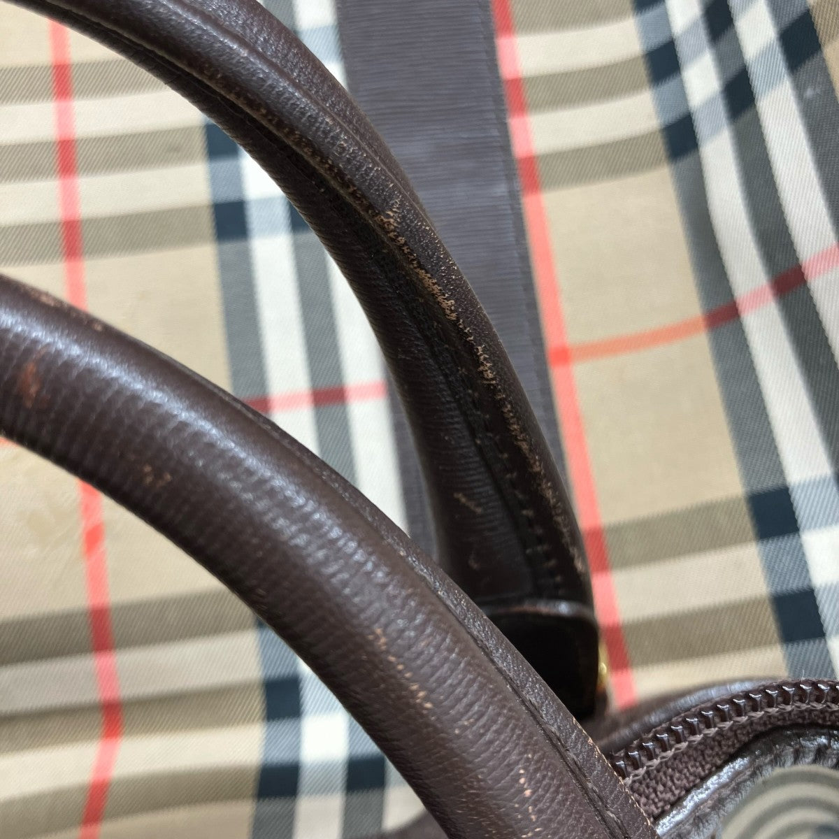 ノバチェックボストンバッグ