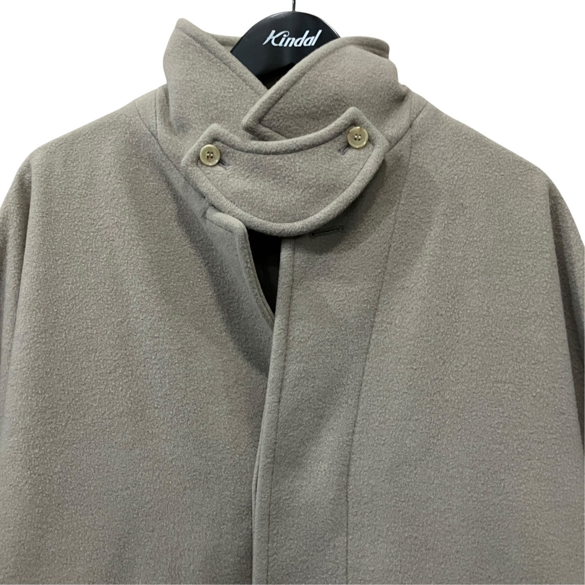 AURALEE カシミヤウールビッグコート 古着・中古-3枚目のアイテム画像