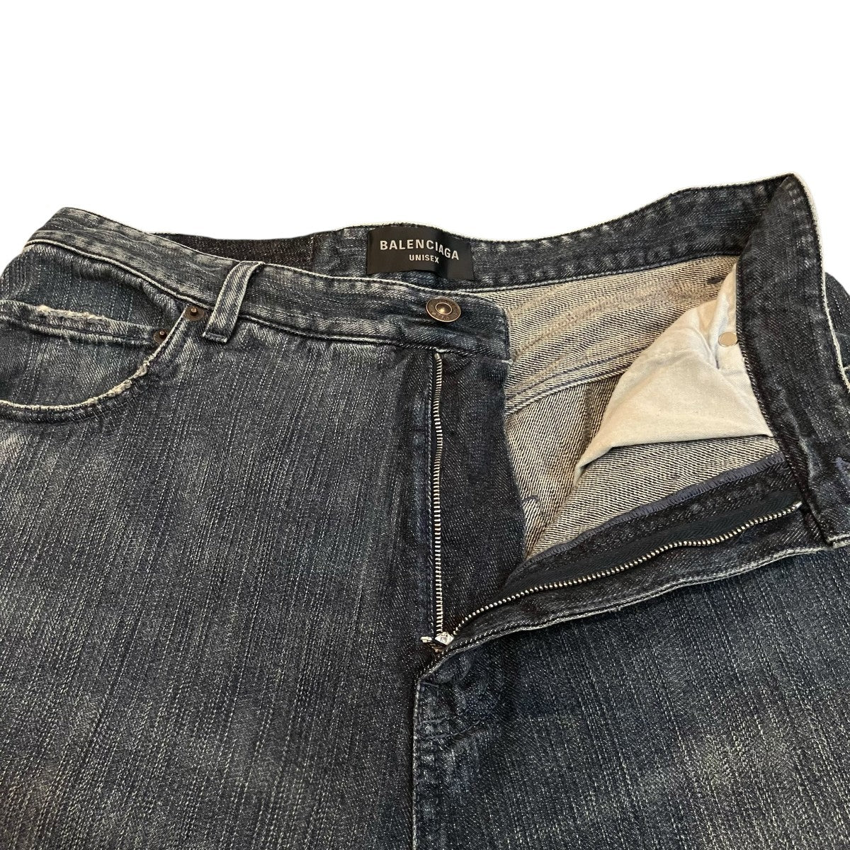 BALENCIAGA ダブルフロントデニムパンツ767979 古着・中古-3枚目のアイテム画像