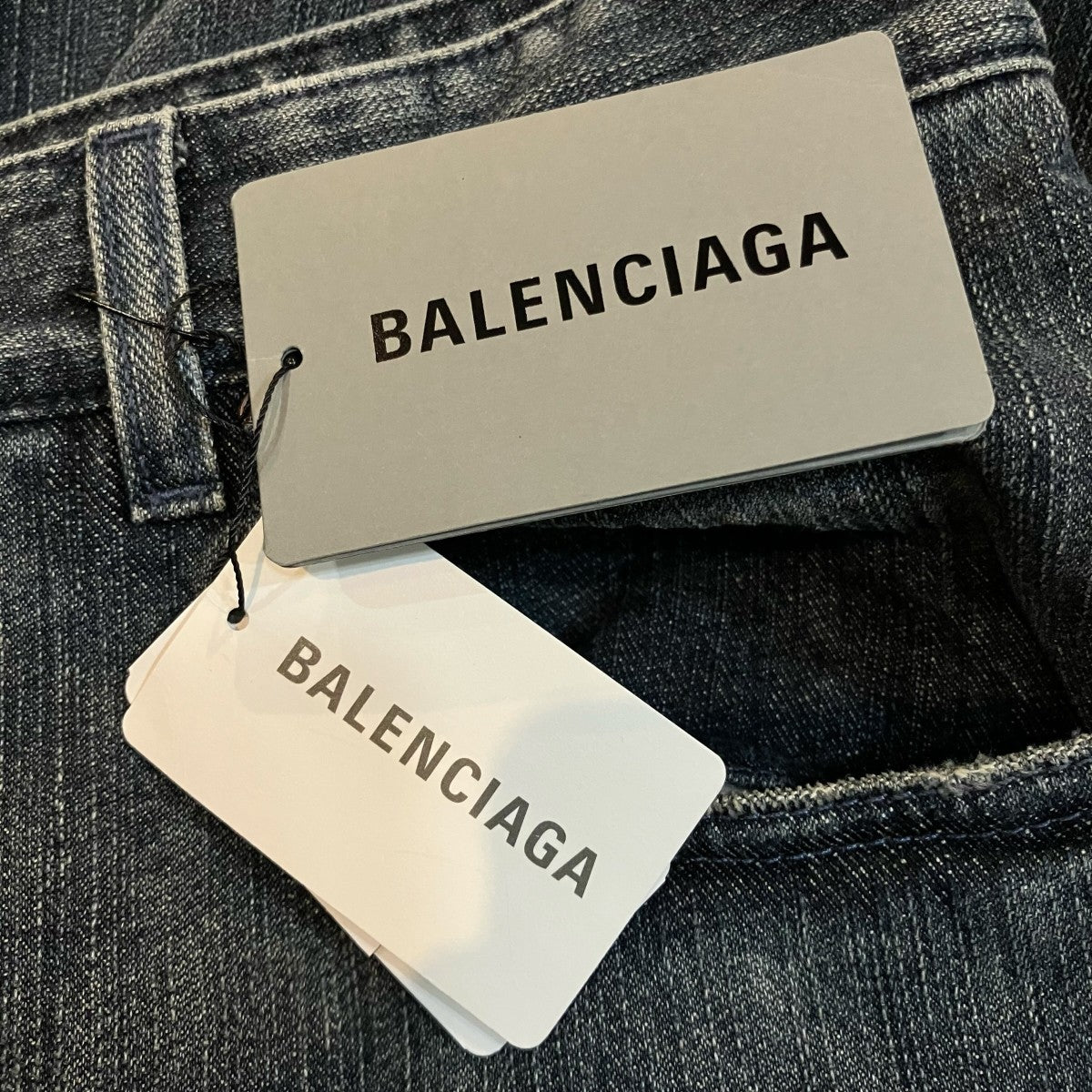 BALENCIAGA ダブルフロントデニムパンツ767979 古着・中古-8枚目のアイテム画像