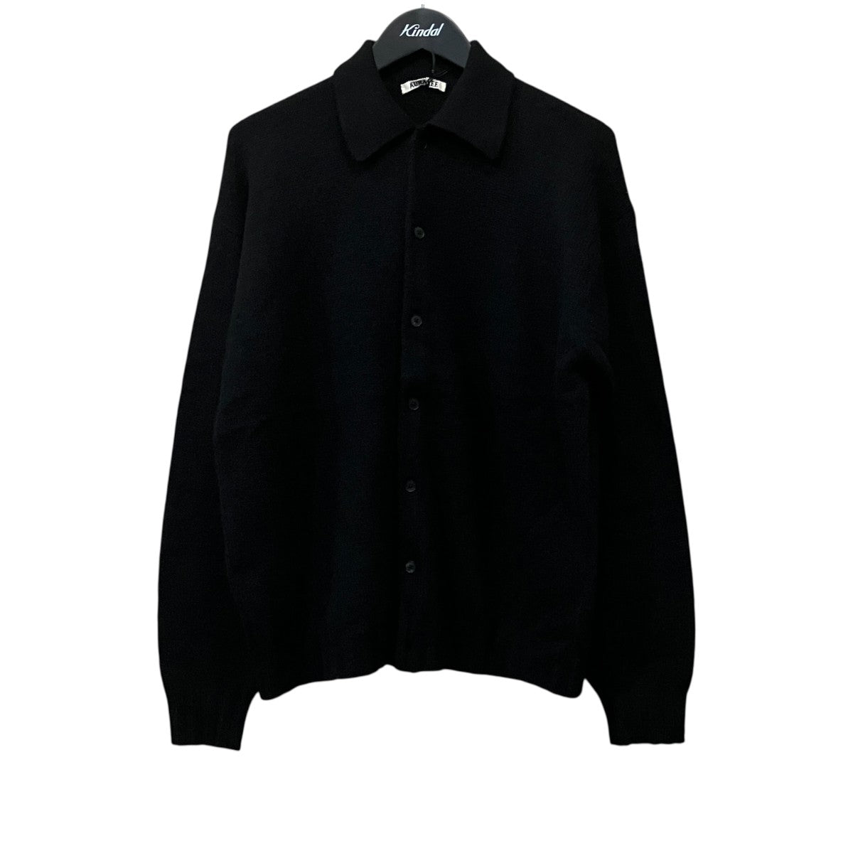 AURALEE SHETLAND WOOL CASHMERE KNIT CARDIGAN ウールカシミヤカーディガン 古着・中古-1枚目のアイテム画像