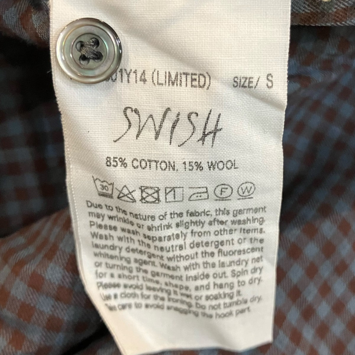 「SWISH Hook Shirt」ホックチェックシャツNN1801Y14