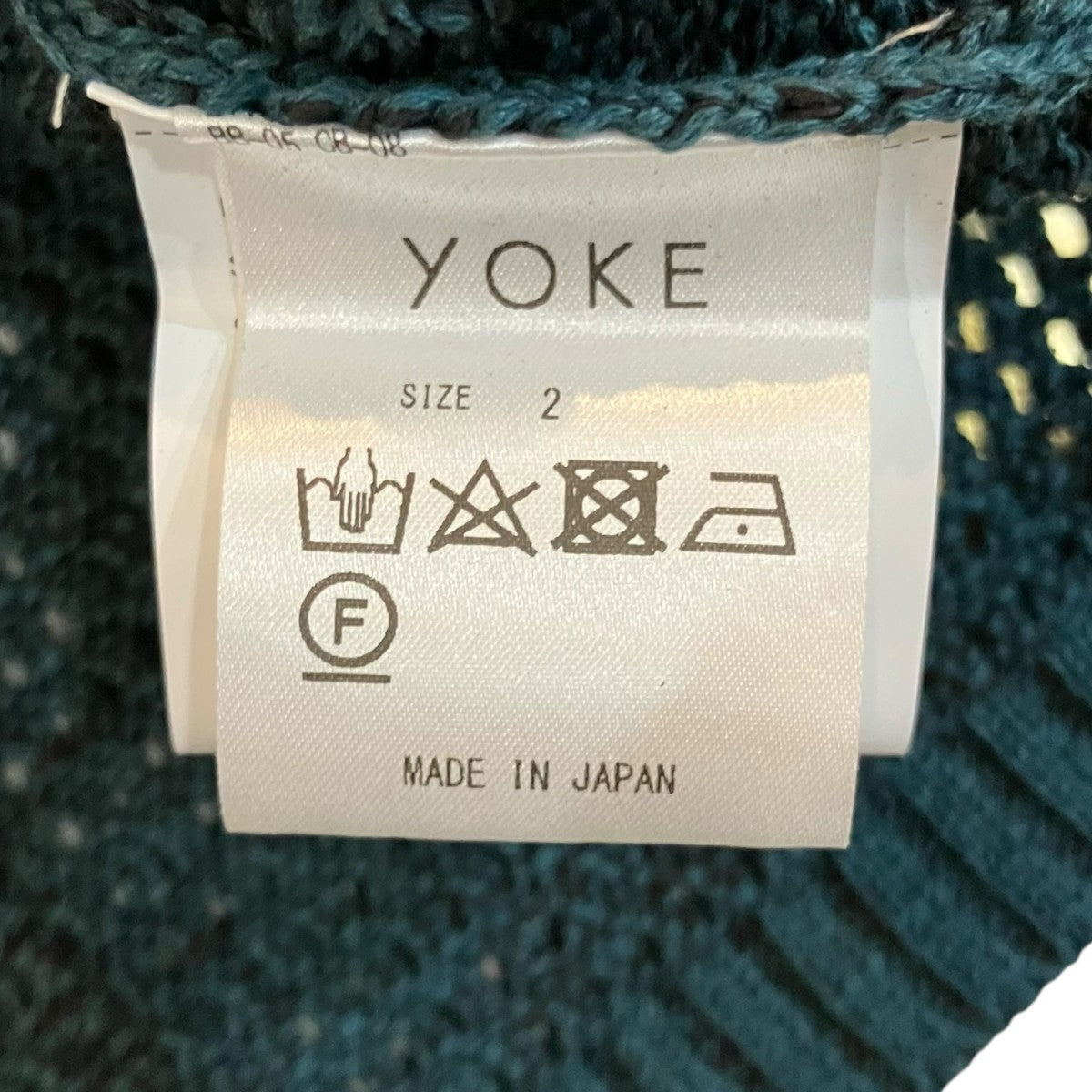 YOKE 24SS「MESH KNITTED BUTTONED CARDIGAN」メッシュニットカーディガンYK24SS0676S 古着・中古-6枚目のアイテム画像