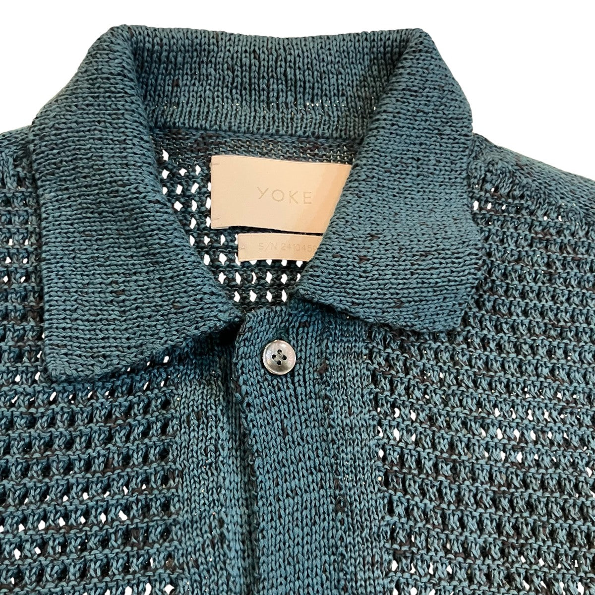 YOKE 24SS「MESH KNITTED BUTTONED CARDIGAN」メッシュニットカーディガンYK24SS0676S 古着・中古-8枚目のアイテム画像