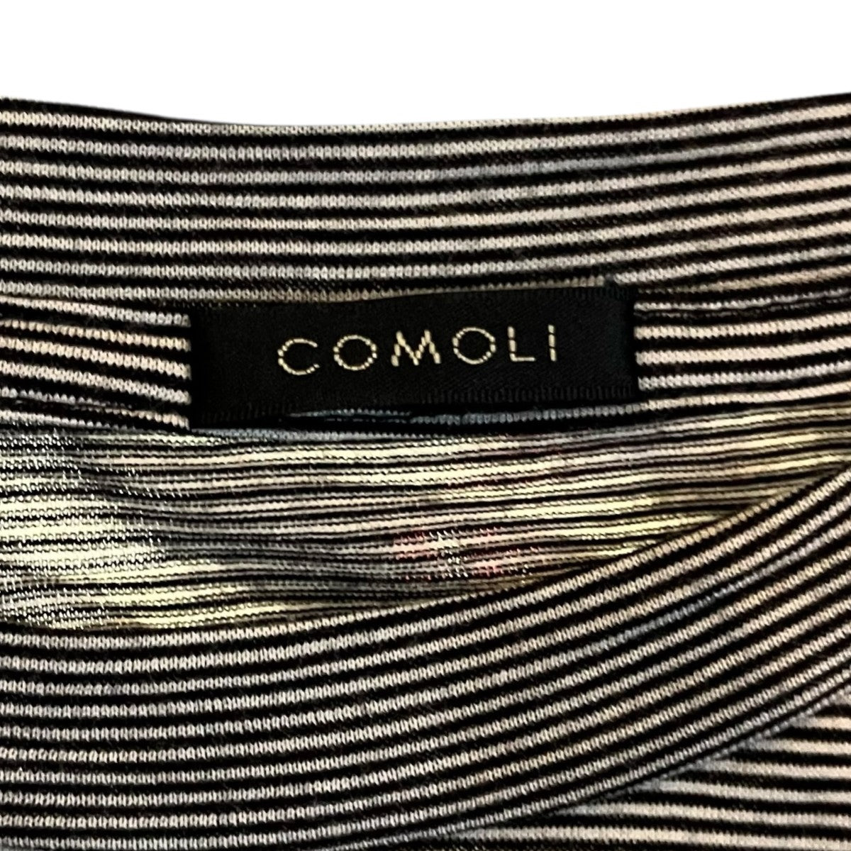 COMOLI ウール天竺 半袖クルー ボーダーP0105007 古着・中古-5枚目のアイテム画像