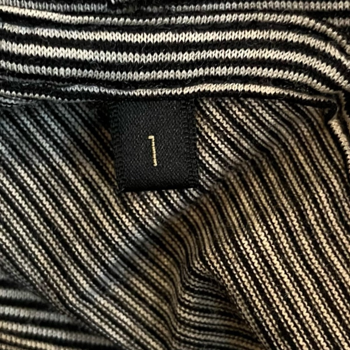 COMOLI ウール天竺 半袖クルー ボーダーP0105007 古着・中古-7枚目のアイテム画像