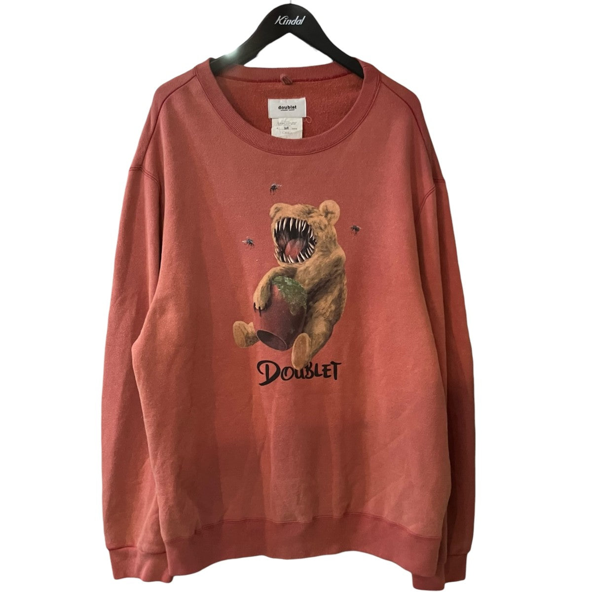 doublet 23AW「VIOLENT STUFF BEAR PRINT SWEAT」ベアプリント