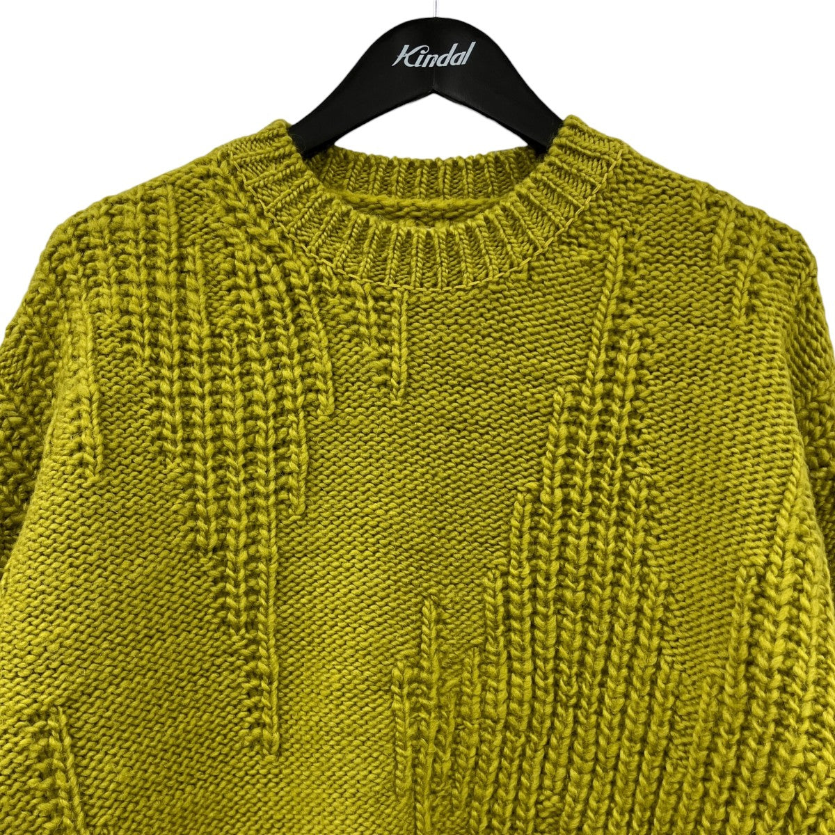 IREGULAR KNITTED CREWNECK SWEATER厚手ニットYK22AW0426S