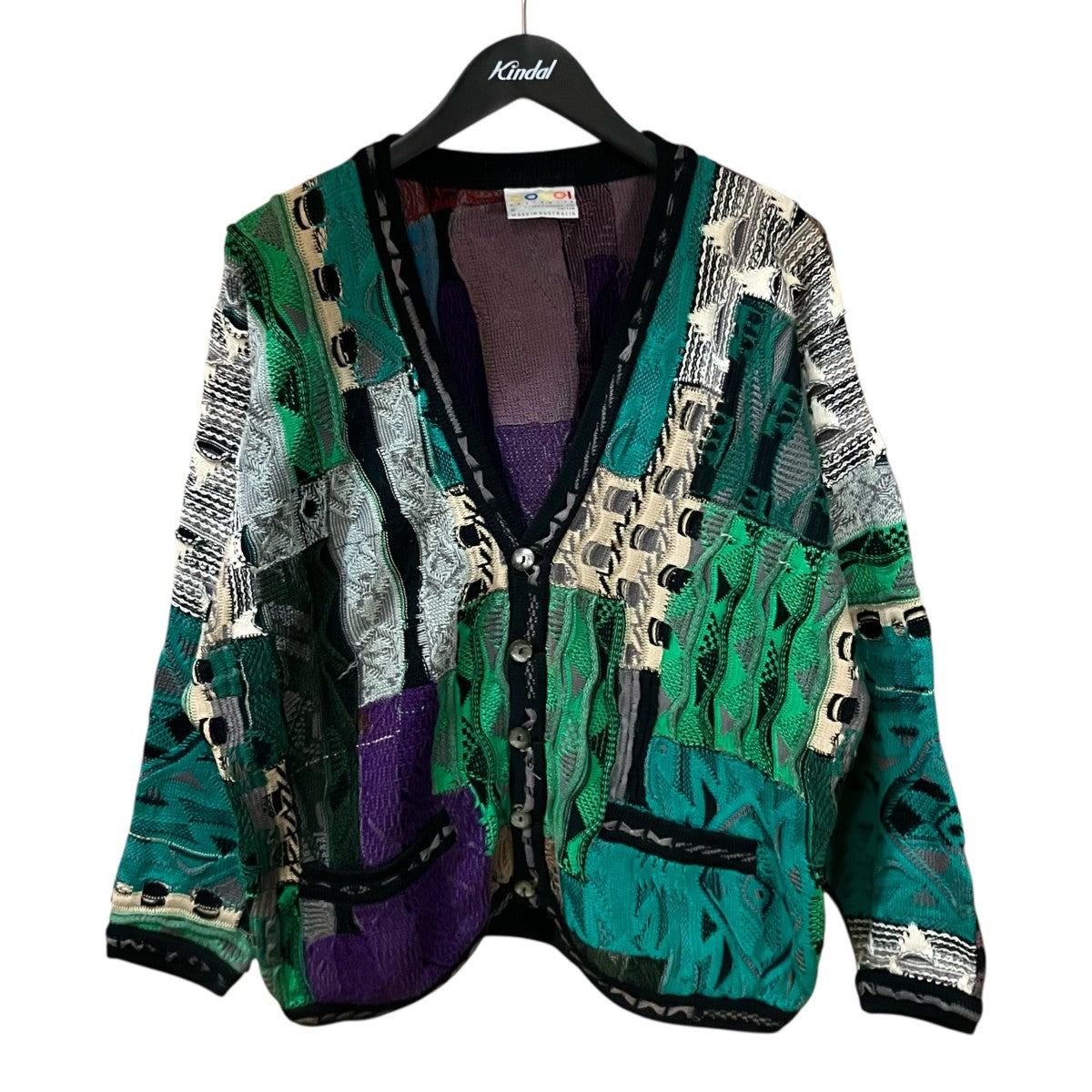 COOGI 3Dコットンカーディガン 古着・中古-1枚目のアイテム画像