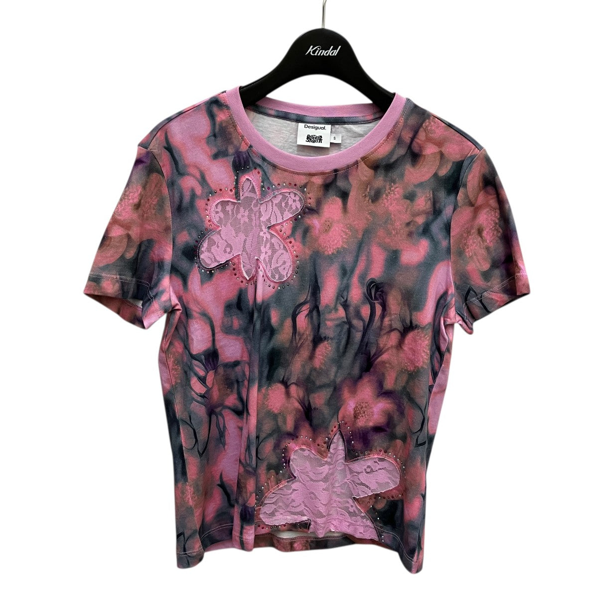 Desigual 総柄Tシャツ25SWTKAQ 古着・中古-1枚目のアイテム画像