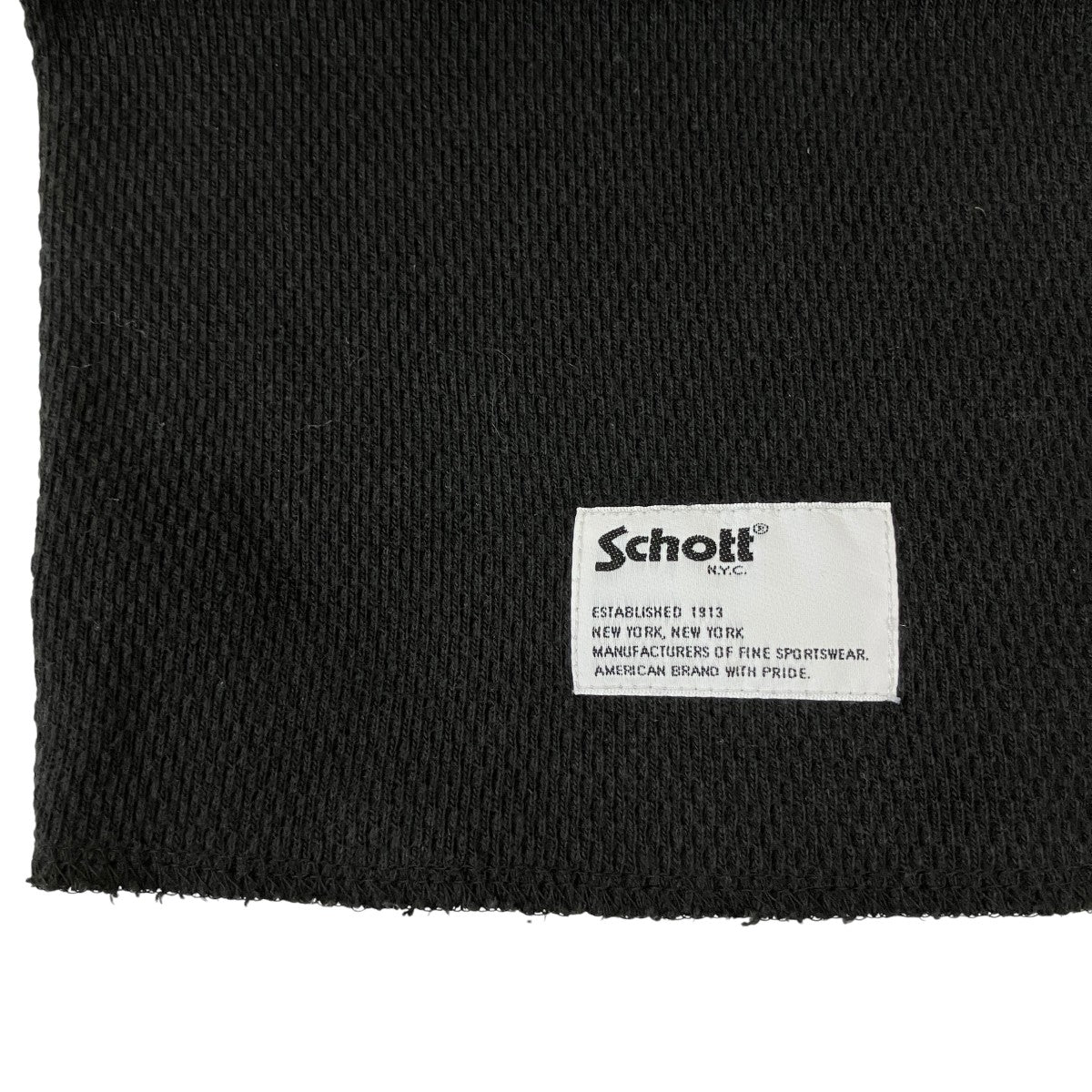 Schott ワッフルヘンリーネックカットソー782-3930004 古着・中古-5枚目のアイテム画像