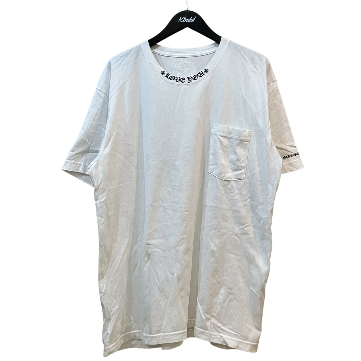 CHROME HEARTS ネックロゴプリントTシャツ 古着・中古-1枚目のアイテム画像