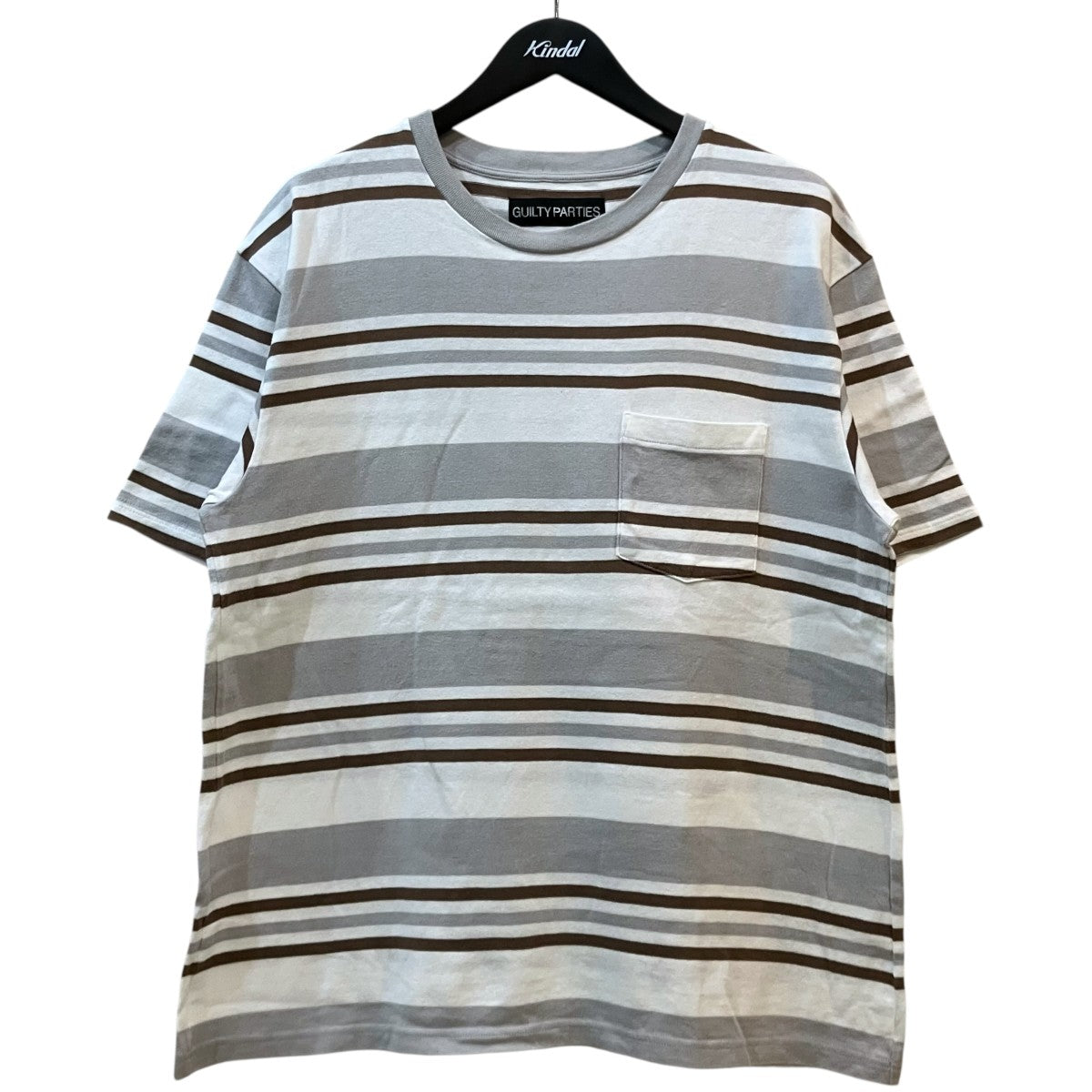 WACKO MARIA ボーダーポケットTシャツ 古着・中古-1枚目のアイテム画像