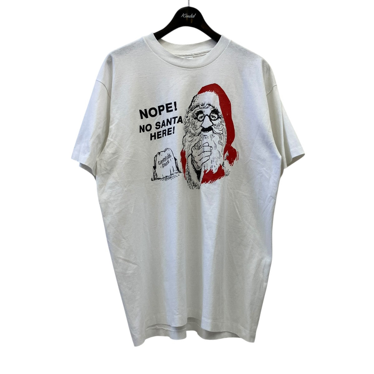 Hanes サンタプリントTシャツ 古着・中古-1枚目のアイテム画像