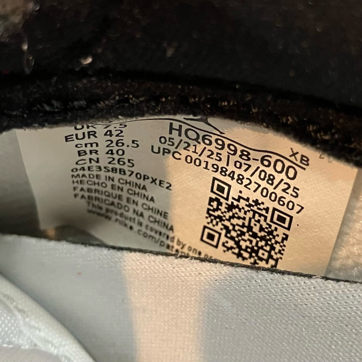 NIKE 「AIR JORDAN 1 RETRO LOW OG」ローカットスニーカーHQ6998 600 古着・中古-8枚目のアイテム画像