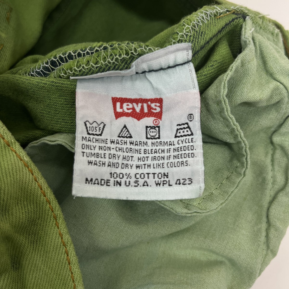 LEVI’S USA製 501後染めデニムパンツ 古着・中古-6枚目のアイテム画像