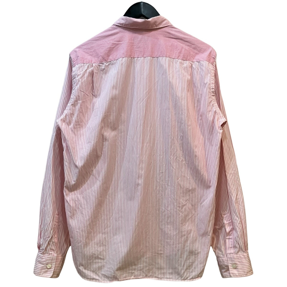COMME des GARCONS HOMME アーガイル切替ストライプシャツHB B060 古着・中古-2枚目のアイテム画像