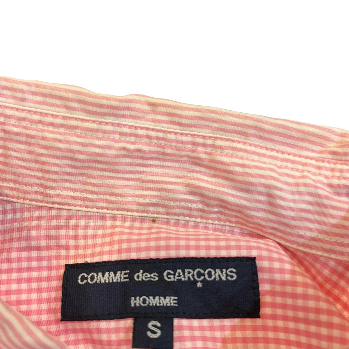 COMME des GARCONS HOMME アーガイル切替ストライプシャツHB B060 古着・中古-6枚目のアイテム画像