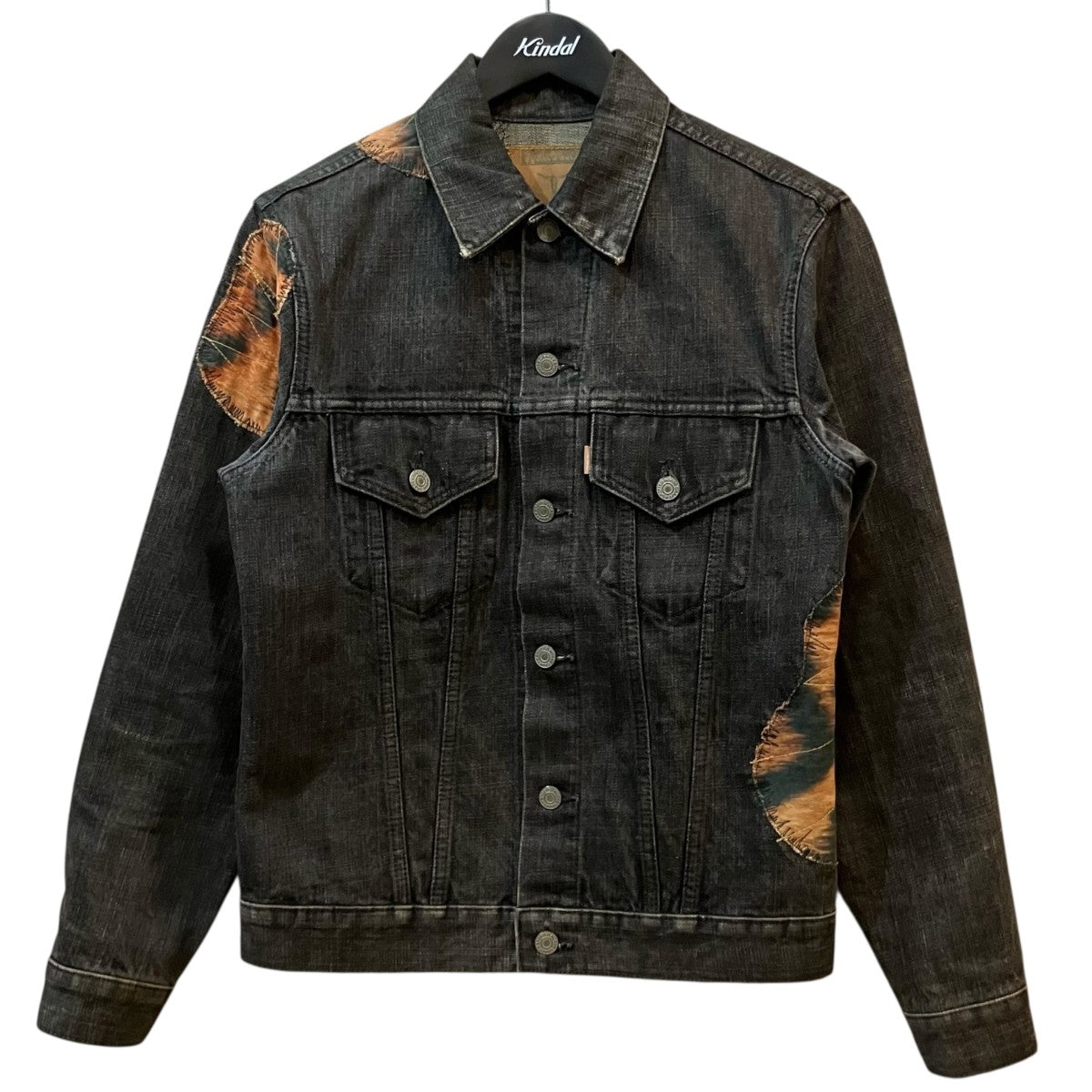 YOHJI YAMAMOTO×SPOTTED HORSE パッチワークデニムジャケット 古着・中古-1枚目のアイテム画像