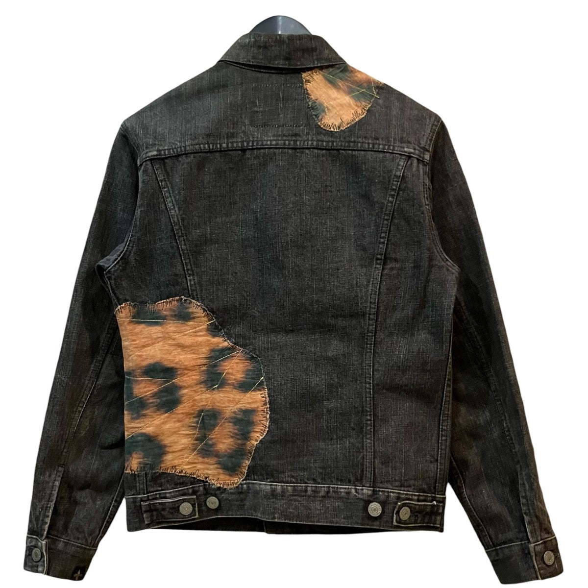 YOHJI YAMAMOTO×SPOTTED HORSE パッチワークデニムジャケット 古着・中古-2枚目のアイテム画像