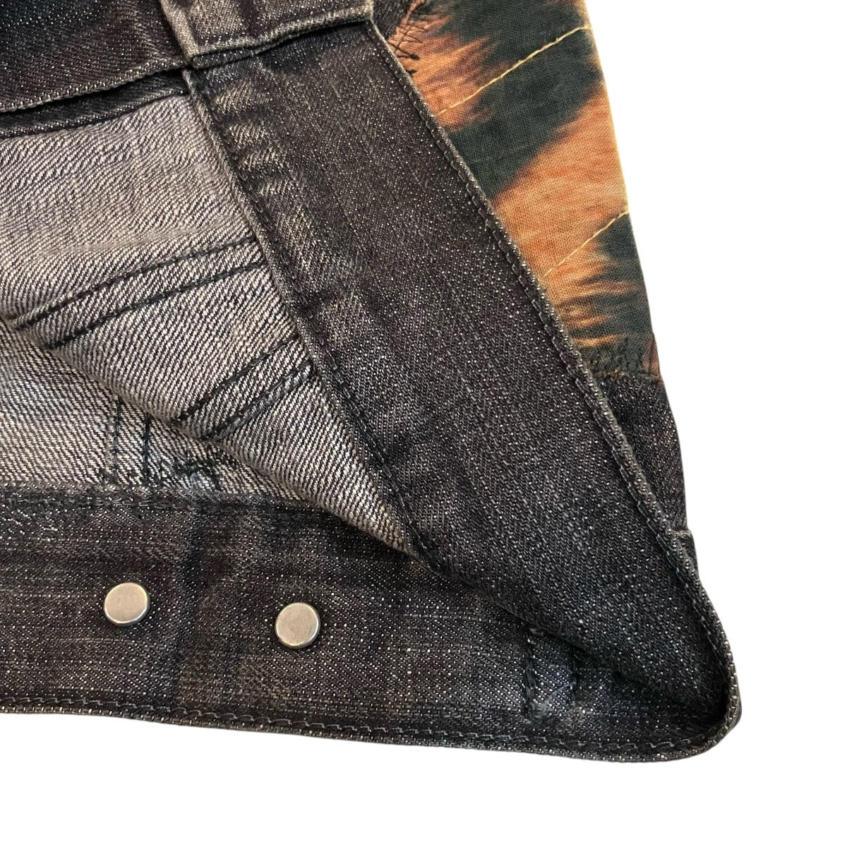 YOHJI YAMAMOTO×SPOTTED HORSE パッチワークデニムジャケット 古着・中古-5枚目のアイテム画像