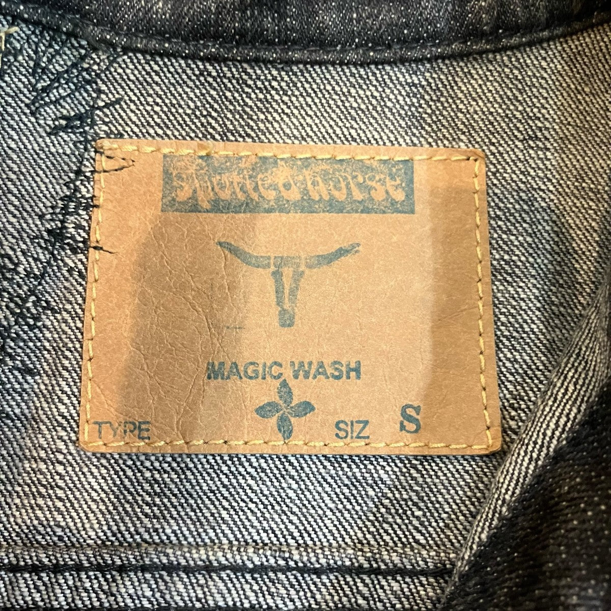 YOHJI YAMAMOTO×SPOTTED HORSE パッチワークデニムジャケット 古着・中古-6枚目のアイテム画像