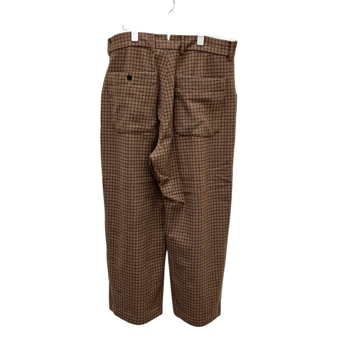 uru 18AWカシミヤ混チェックウールパンツ18FUP06B 古着・中古-2枚目のアイテム画像