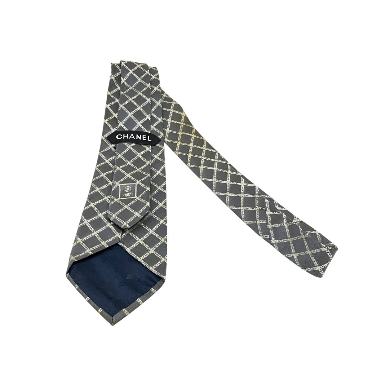 CHANEL ロゴネクタイ 古着・中古-3枚目のアイテム画像