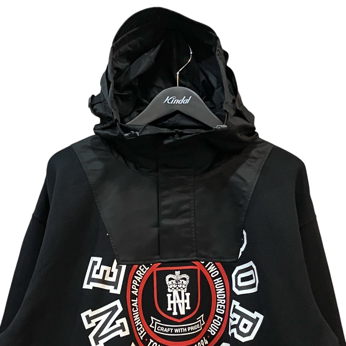 NEIGHBORHOOD 「Combination Sweat Hoodie」ナイロン切替プルオーバーパーカー252FPNH CSM03 古着・中古-3枚目のアイテム画像