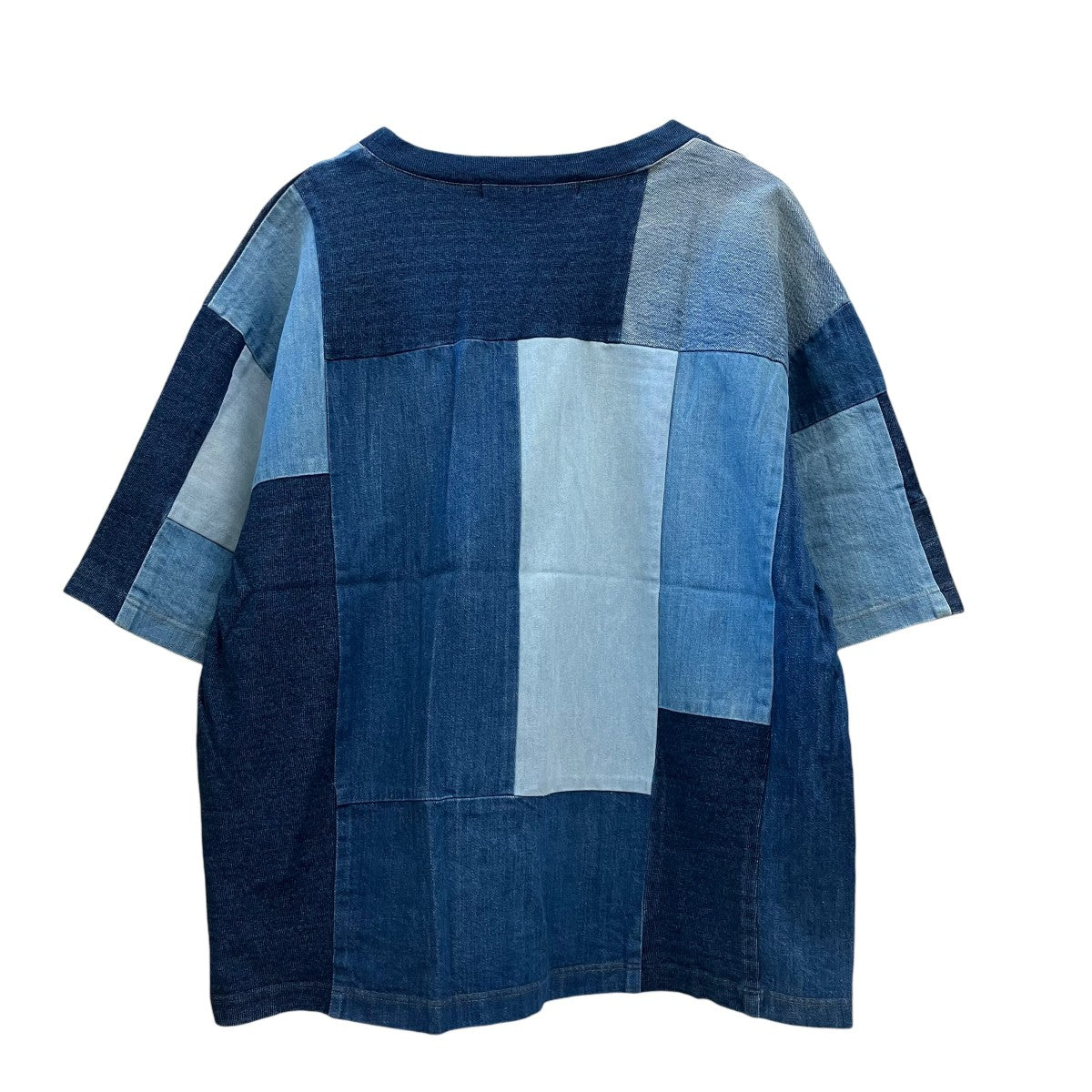 ANREALAGE デニムパッチワークTシャツ 古着・中古-2枚目のアイテム画像