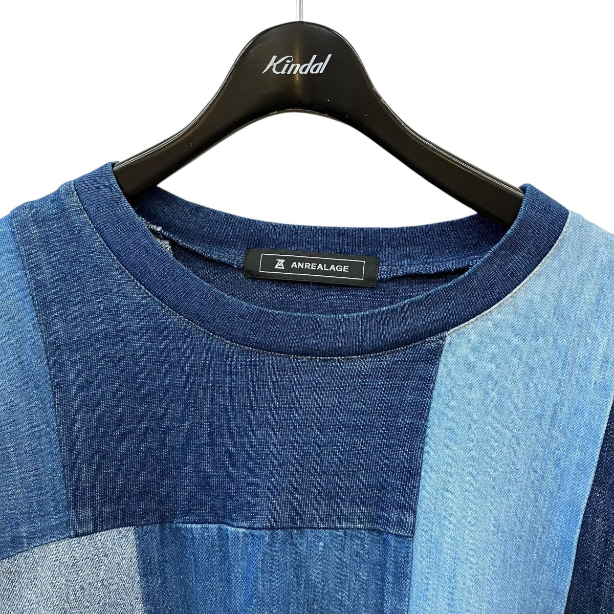 ANREALAGE デニムパッチワークTシャツ 古着・中古-3枚目のアイテム画像